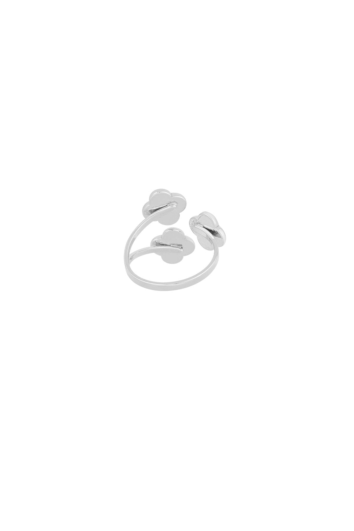 Clover ring zilver