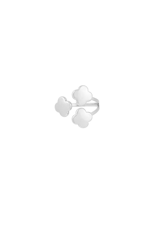 Clover ring zilver