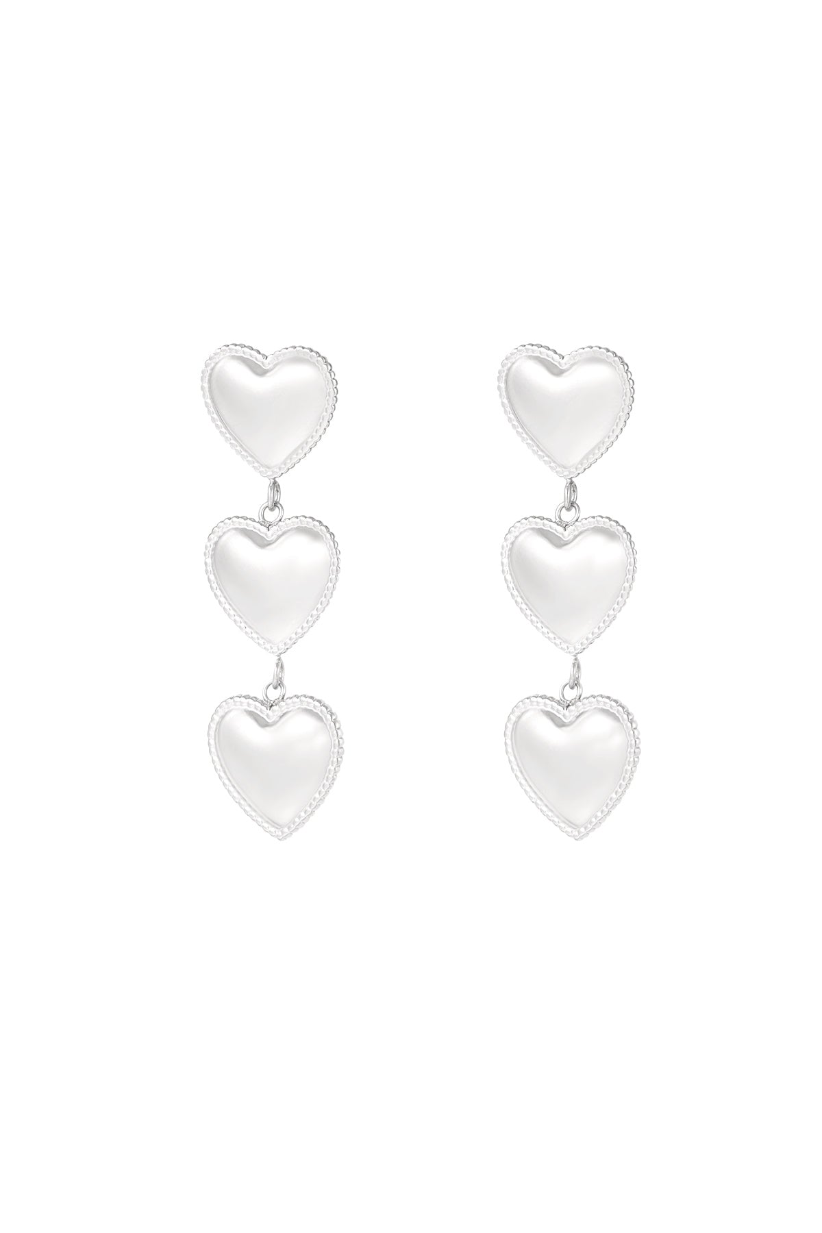 Bella oorbellen zilver