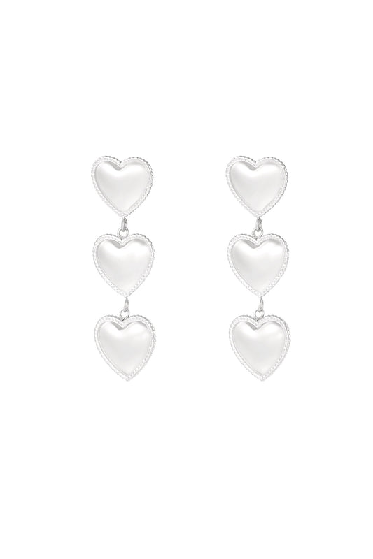 Bella oorbellen zilver