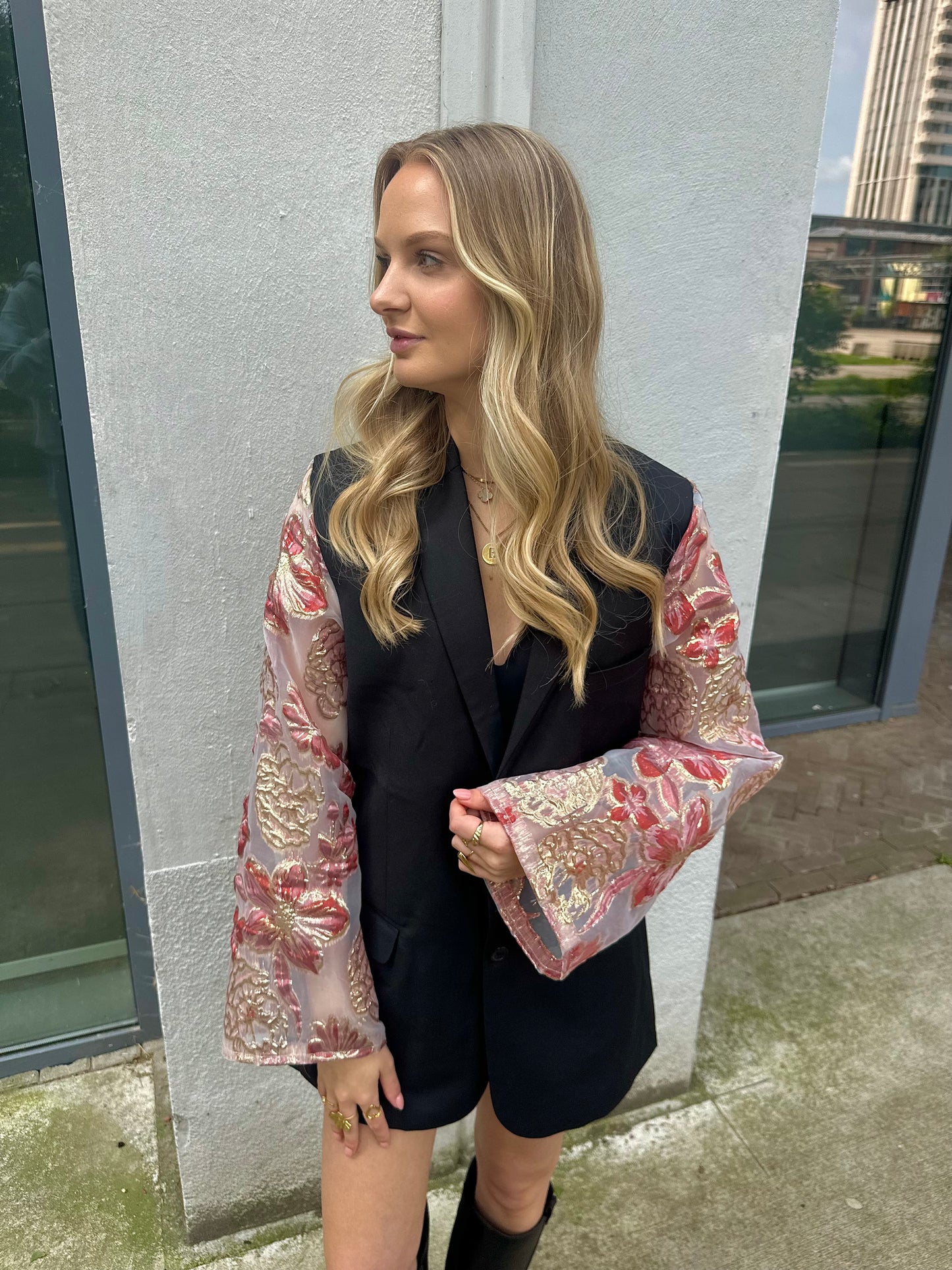 Burgundy blazer