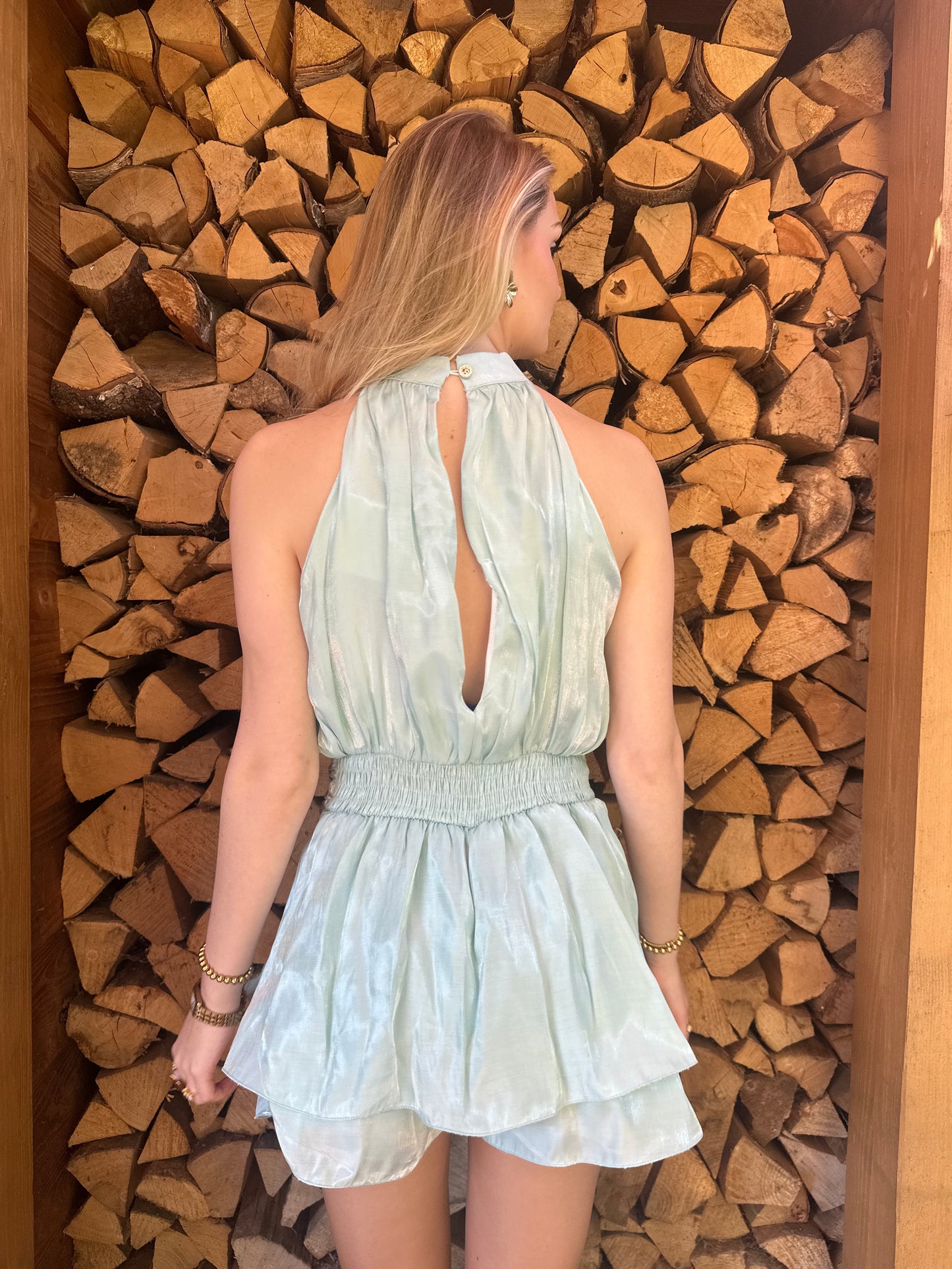 Demi playsuit blauw