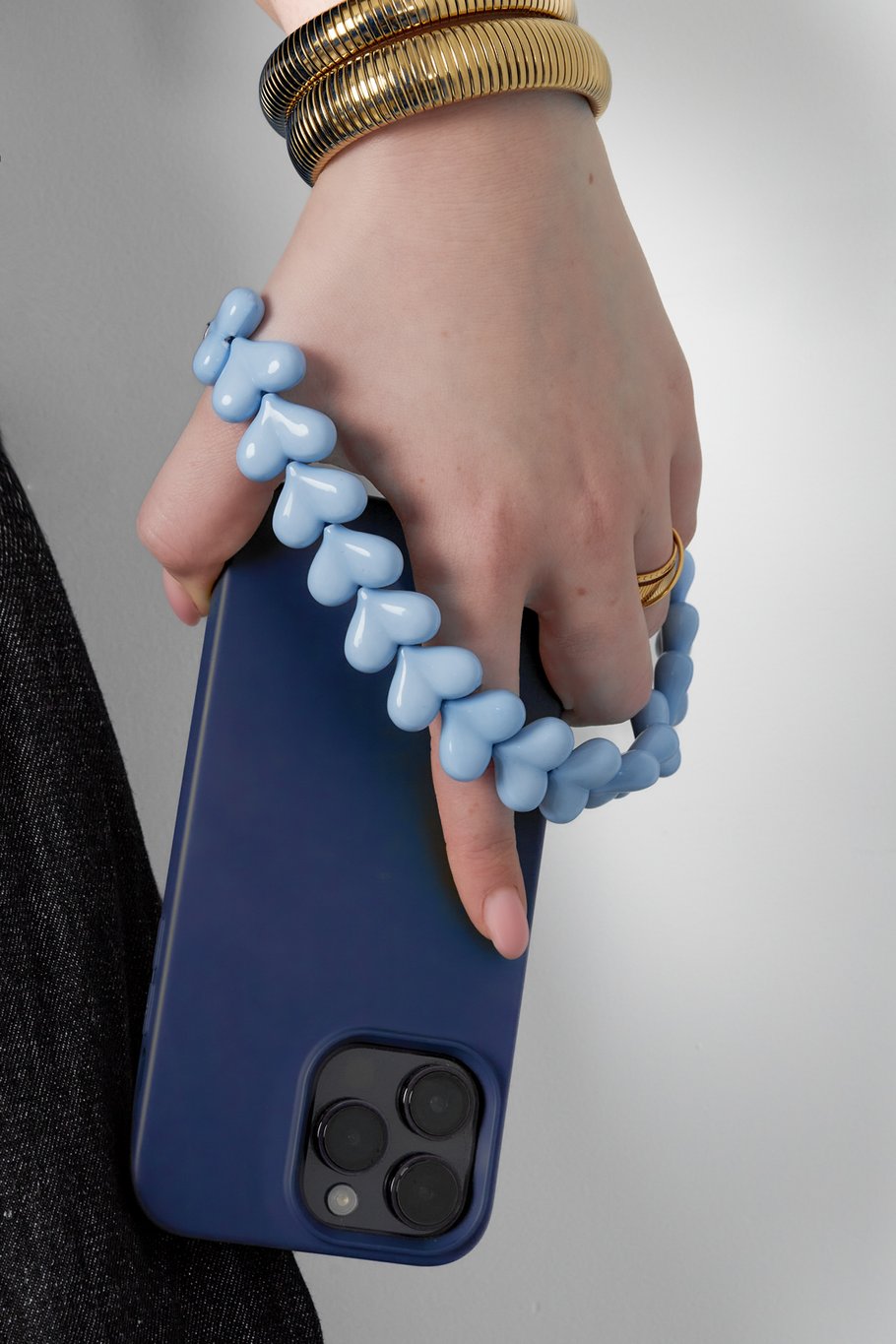 Telefoon koord blauw