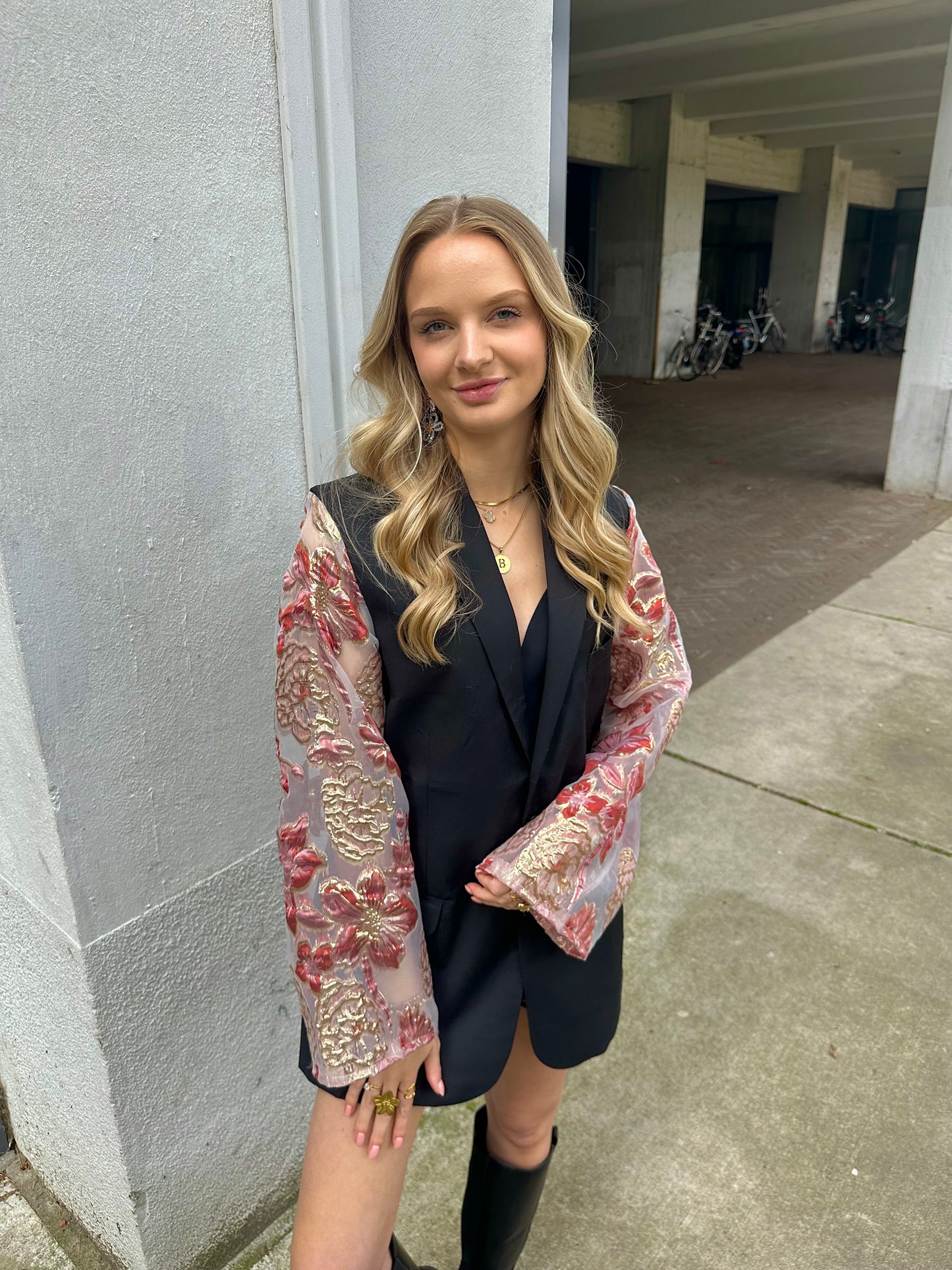 Burgundy blazer