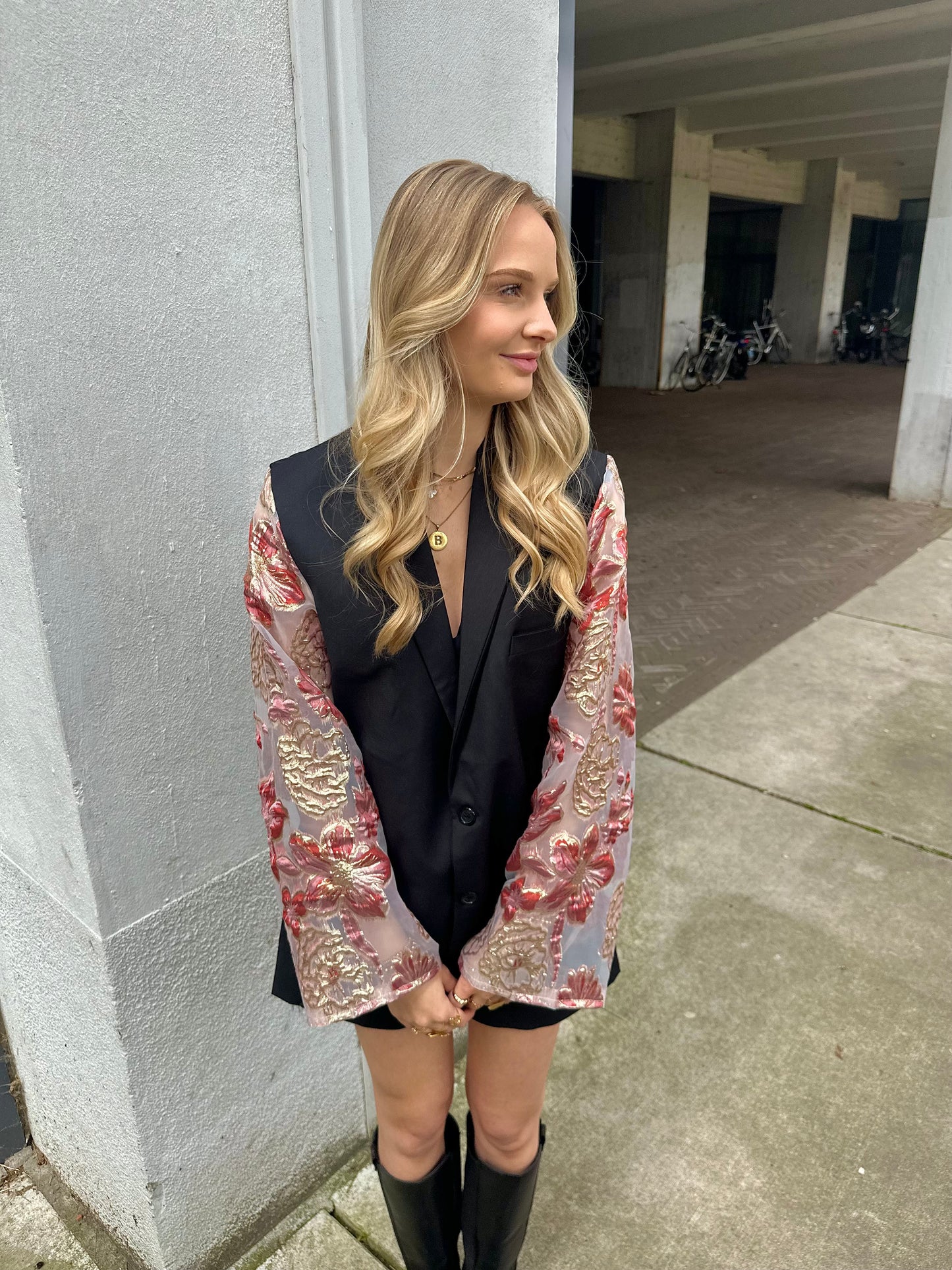 Burgundy blazer
