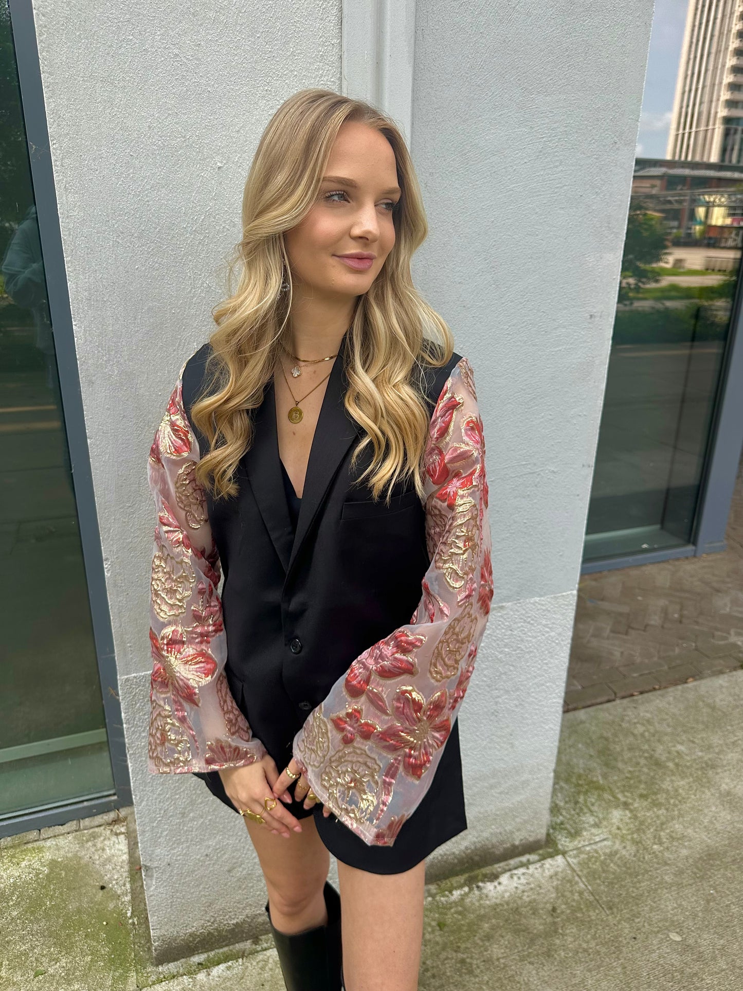 Burgundy blazer