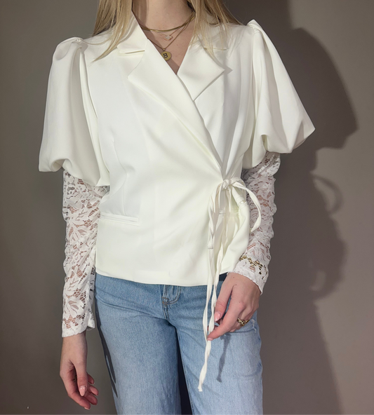 Livia blazer wit