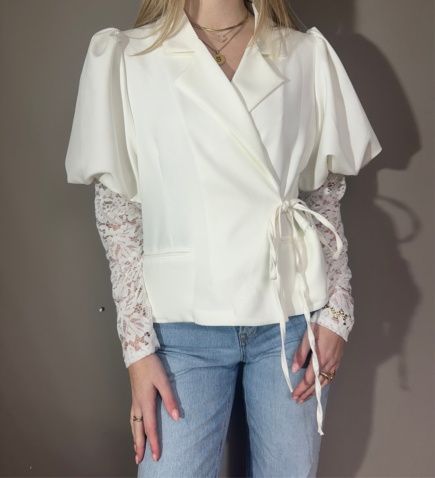 Livia blazer wit