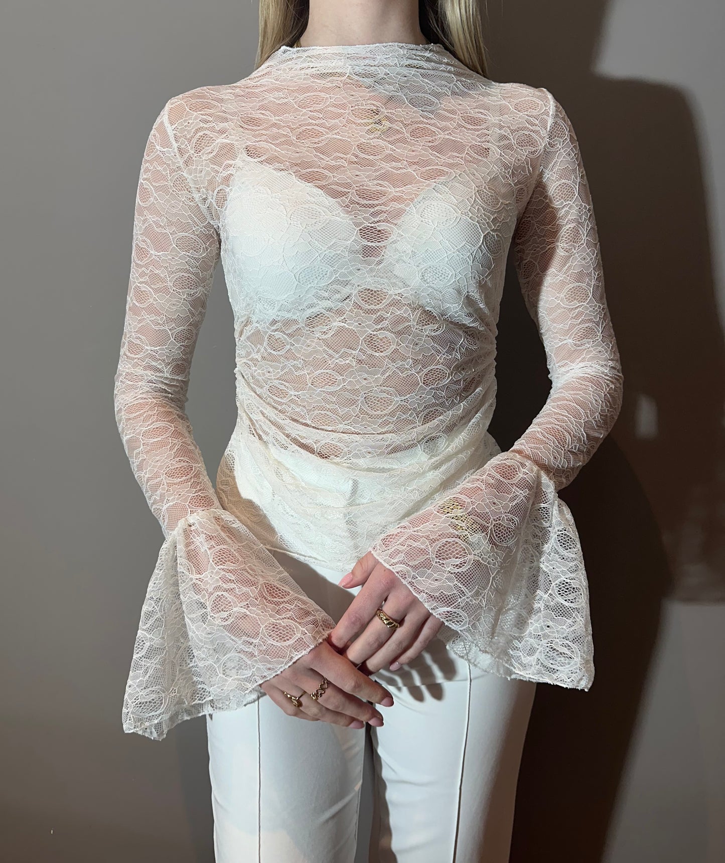 Fleur top wit