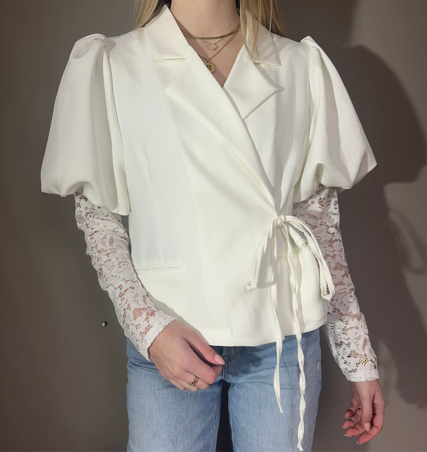 Livia blazer wit