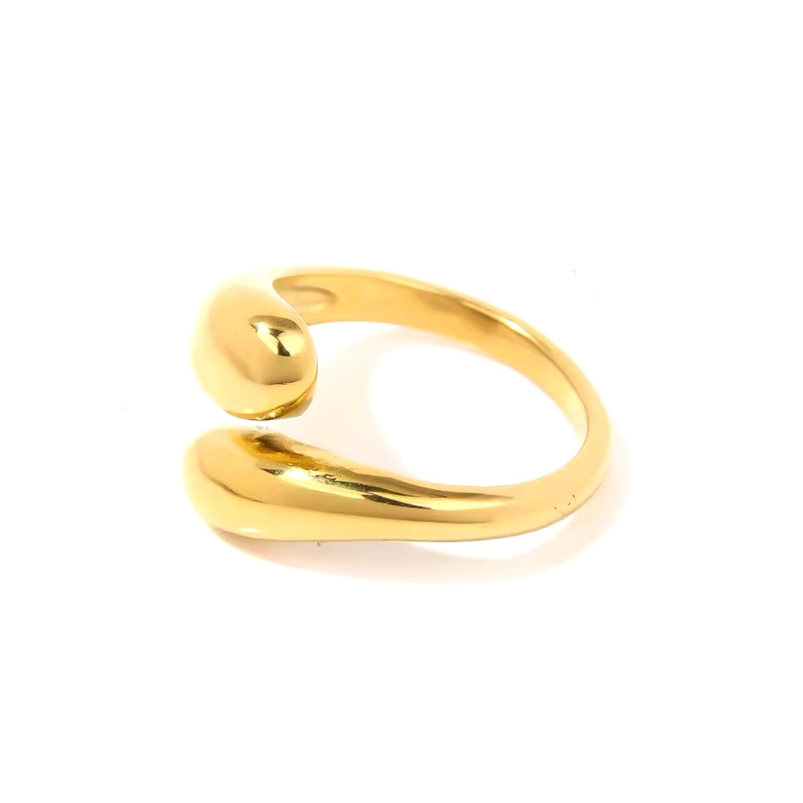 Druppel ring goud